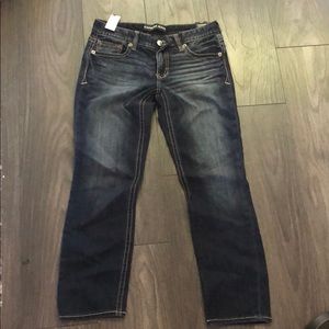 Express Skinny low rise jeans
